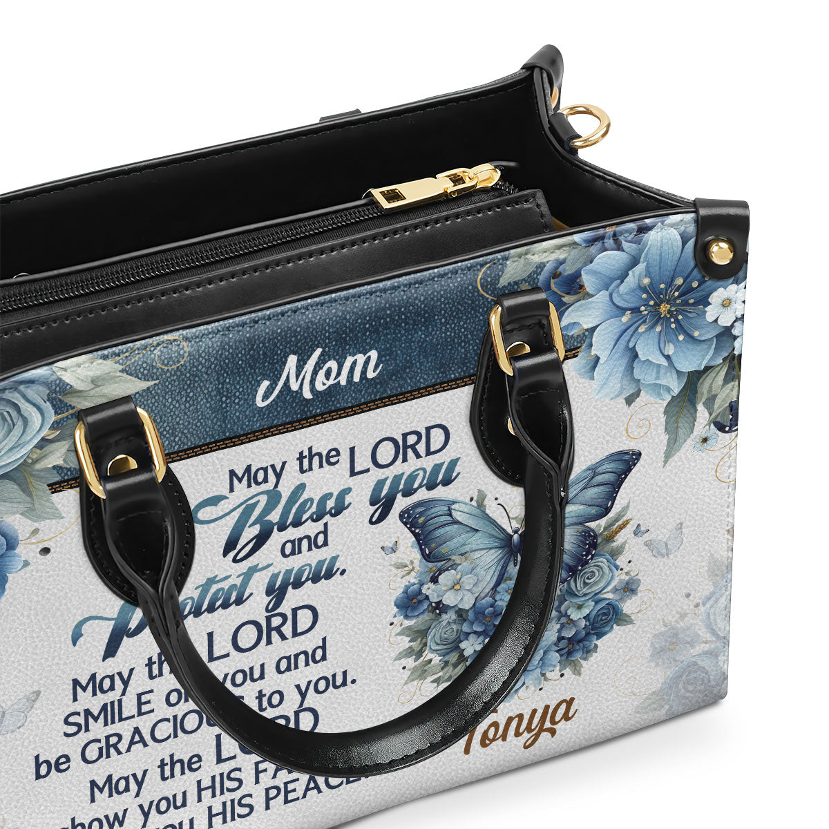 May The Lord Bless You - Personalized Leather Handbag GMJSLB200003