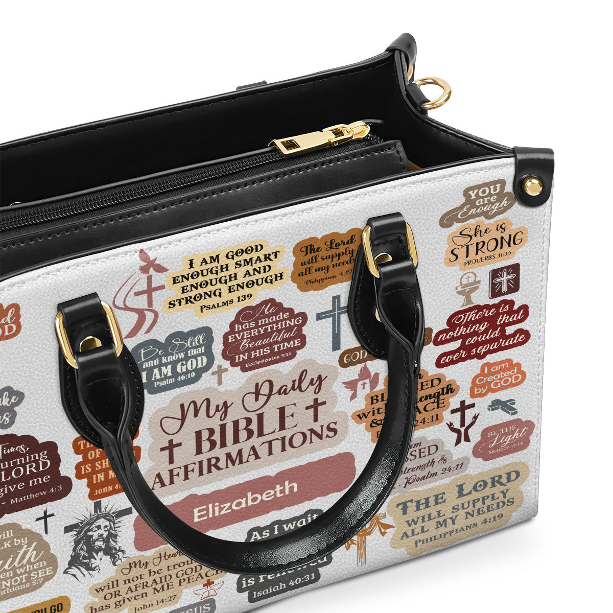 Faith-Inspired - Personalized Leather Handbag for Women GMJSLB200027