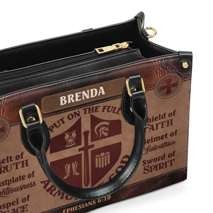 Armor Of God - Personalized Leather Handbag GMJSLB200021