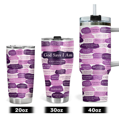 What God Says About You - Personalized Tumbler