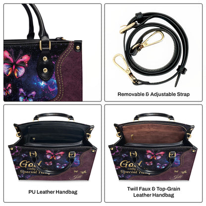 God Calls You His Treasure - Personalized Leather Handbag GMJSLB200083