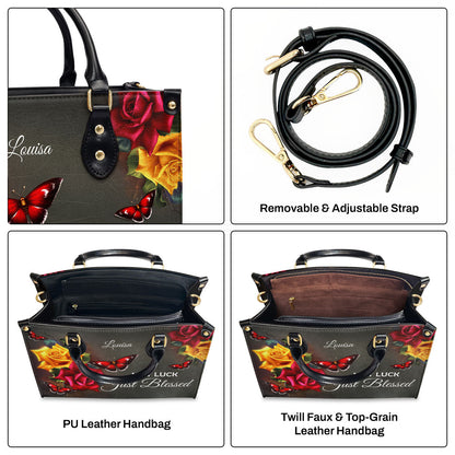 Faith-Based Quote - Personalized Leather Handbag GMJSLB200104