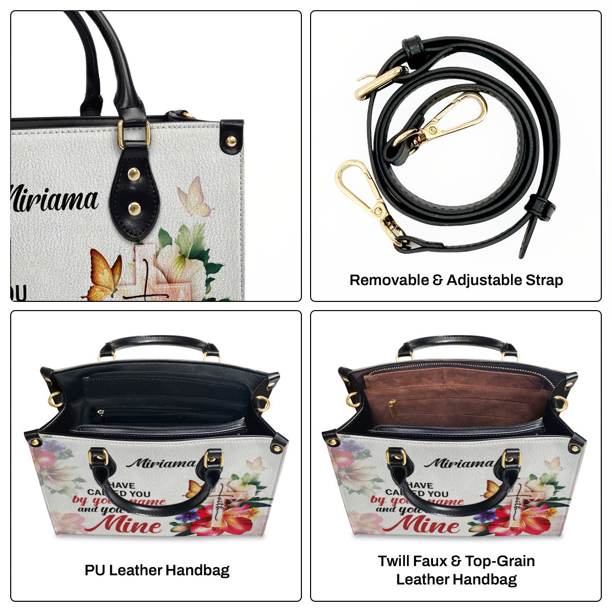 Faith-Inspired - Personalized Leather Handbag GMJSLB200091
