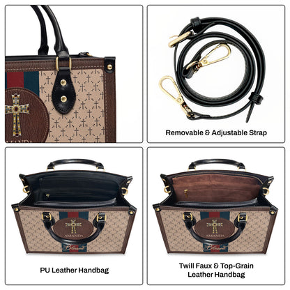 I Am Blessed - Personalized Leather Handbag GMJSLB200104