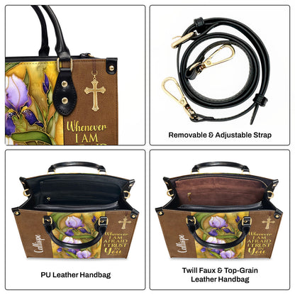 Faith-Based Quote - Personalized Leather Handbag GMJSLB200088