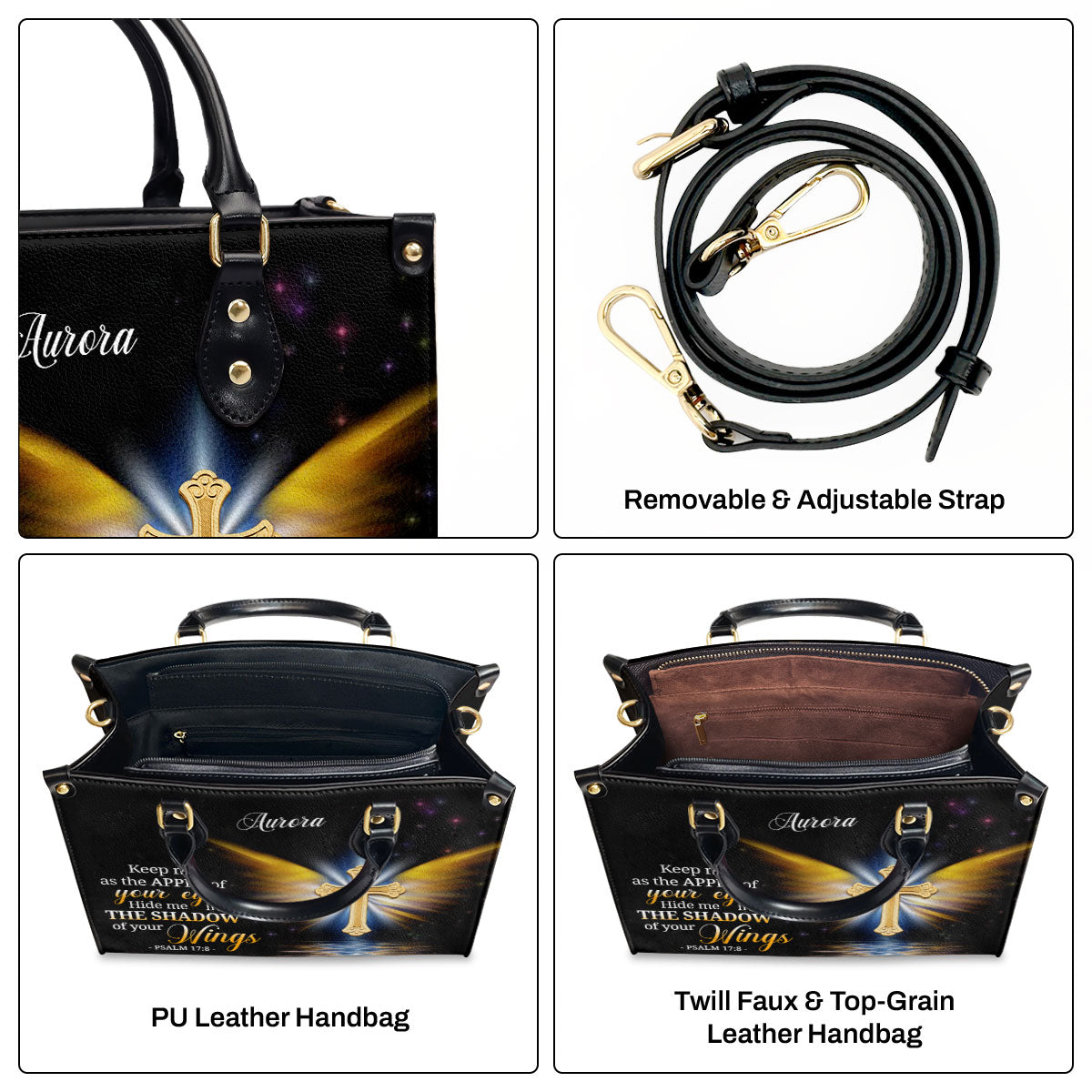 Faith-Inspired Leather Handbag - Personalized Gift for Her GMJSLB200072