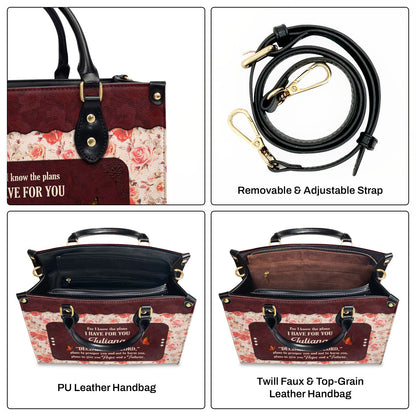 Jeremiah 29:11 Gift for Women - Personalized Leather Handbag GMJSLB200053