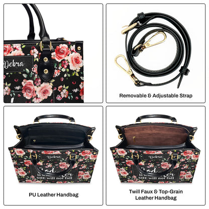 God Is Within Her - Personalized Leather Handbag GMJSLB200047