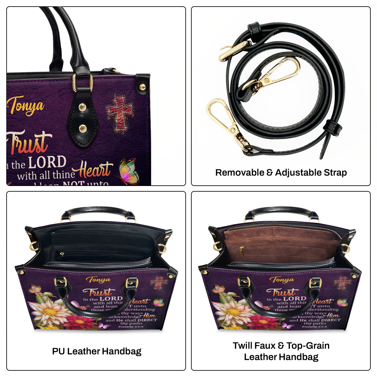 Trust In The Lord - Leather Handbag GMJSLB200084