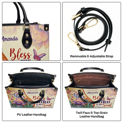 Psalm 103:1 Gift for Women - Personalized Leather Handbag GMJSLB200083