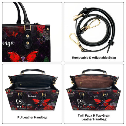 Do Everything in Love - Personalized Leather Handbag GMJSLB200065
