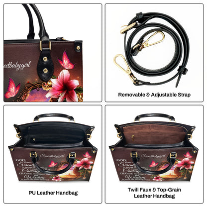 Serenity Prayer - Personalized Leather Handbag GMJSLB200093