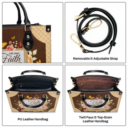 Let Your Faith Be Bigger - Personalized Leather Handbag GMJSLB200101