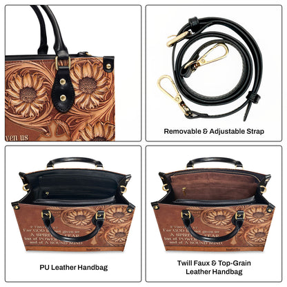 Faith Quote - Personalized Leather Handbag for Women GMJSLB200095