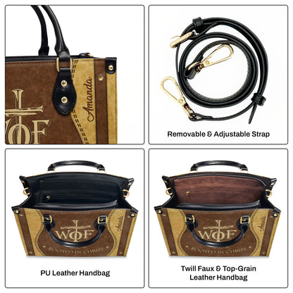 Woman of Faith - Personalized Leather Handbag GMJSLB200081