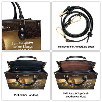 Alpha and Omega - Personalized Leather Handbag GMJSLB200119