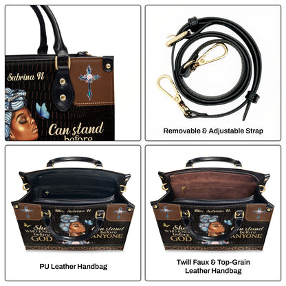 She Who Kneels Before God - Personalized Leather Handbag GMJSLB200114