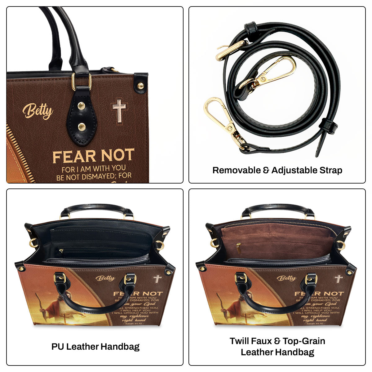 Faith-Inspired - Personalized Leather Handbag GMJSLB200104