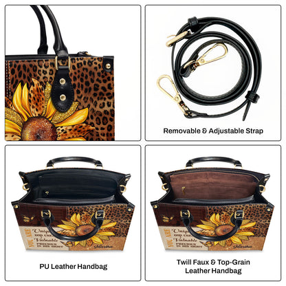 You Are God Created - Personalized Leather Handbag GMJSLB200011