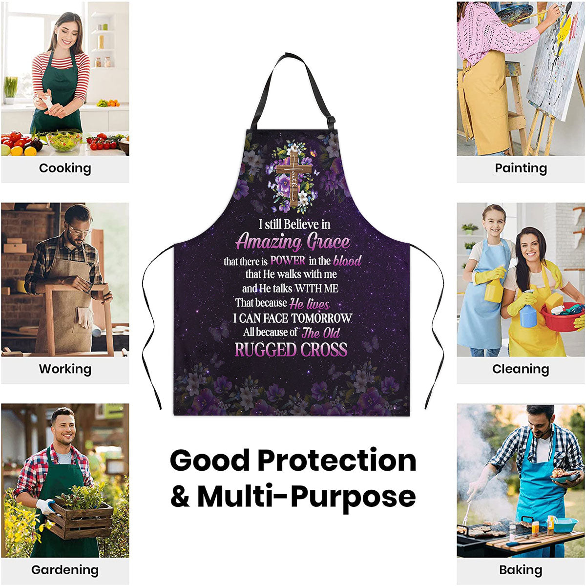 Amazing Grace - Christian Apron for Women