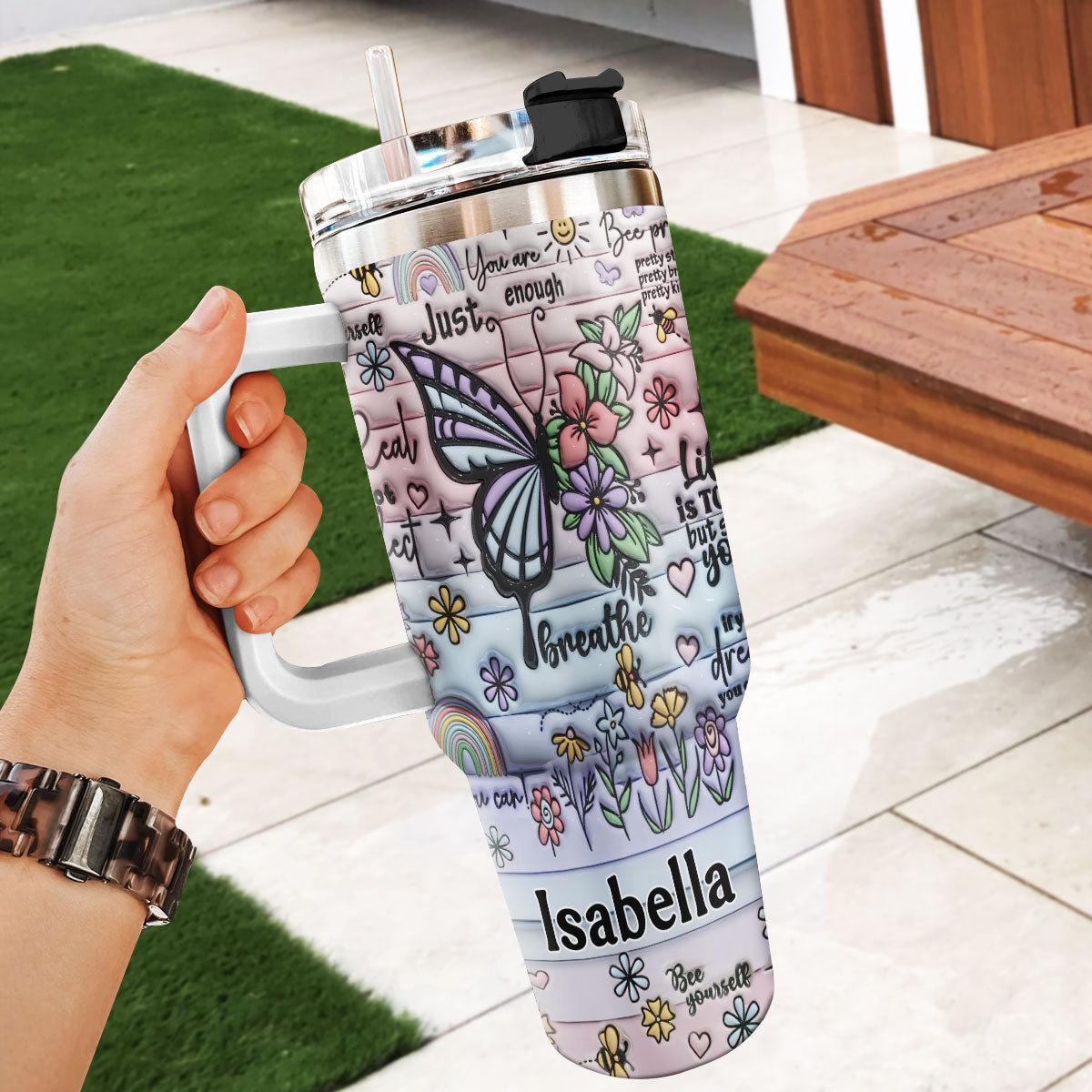 You Are Enough - Personalized Stainless Steel Tumbler