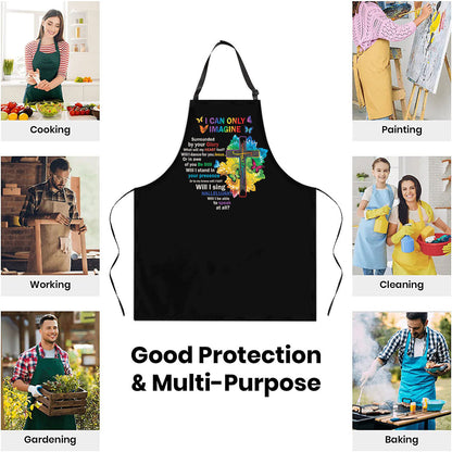 Faith-Inspired Jesuspirit Apron - Adjustable Neck Strap Kitchen Cover