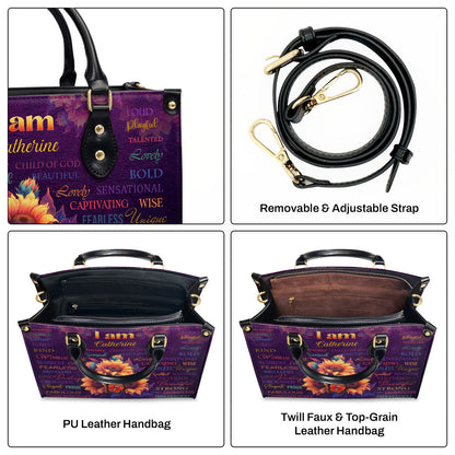 Faith-Inspired - Leather Handbag with Sunflower Design GMJSLB200032