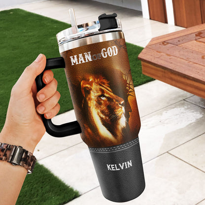 Man Of God - Personalized Stainless Steel Tumbler