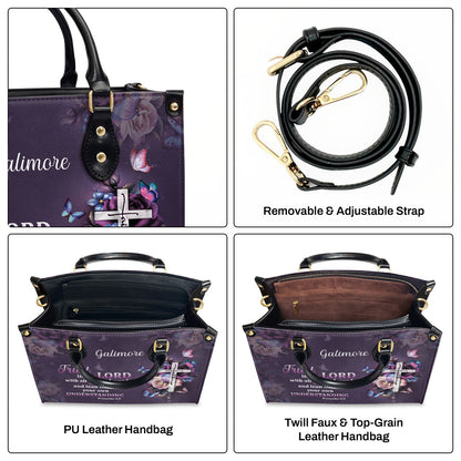 Faith-Inspired - Leather Handbag with Custom Name GMJSLB200084