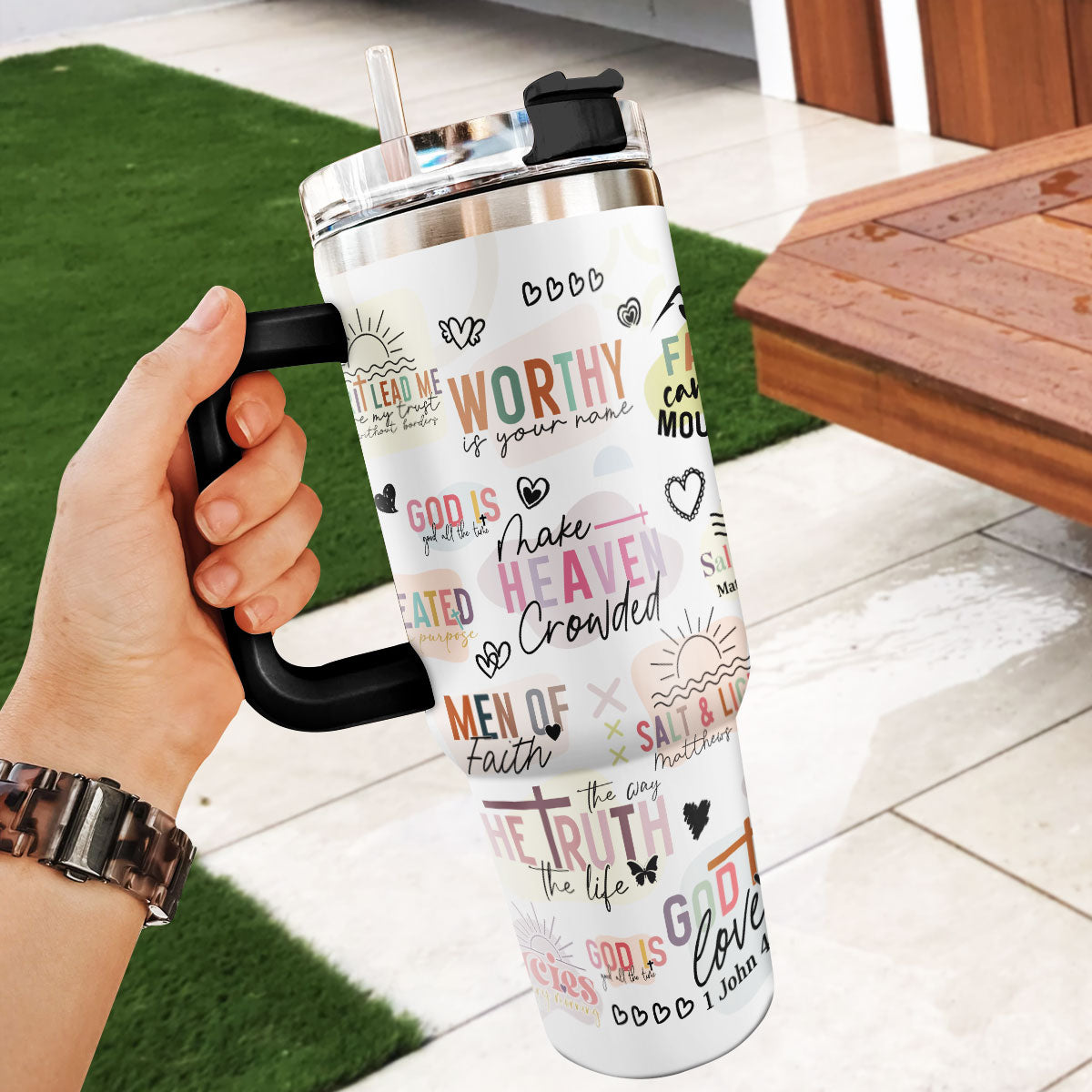 Faith-Inspired - Personalized Stainless Steel Tumbler