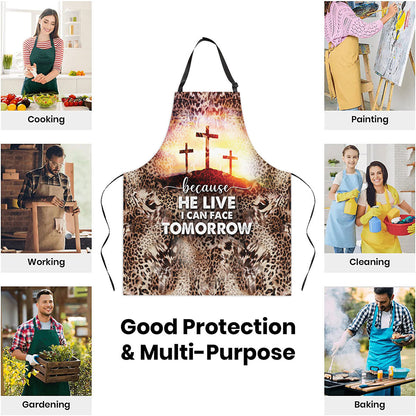 Because He Lives - Christian Apron for Women