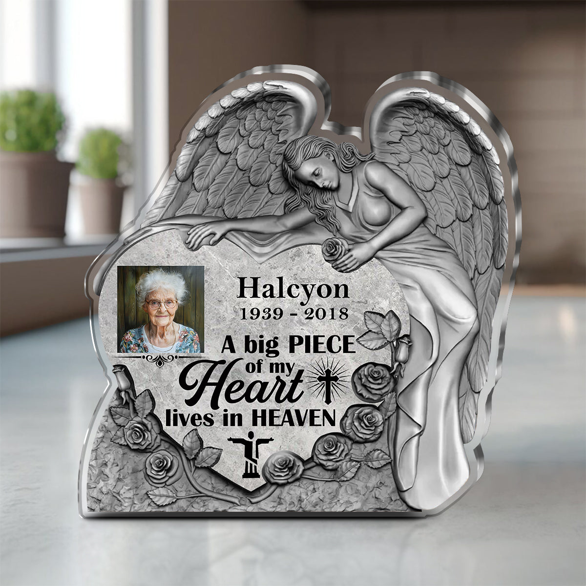 Love and Memory - Personalized Acrylic Memorial Plaque GAPJS10298