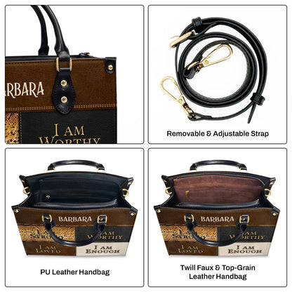 Faith-Inspired - Personalized Leather Handbag GMJSLB200087