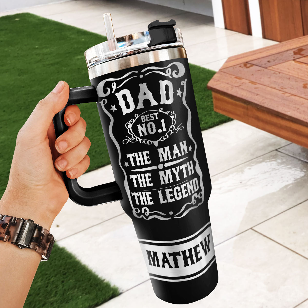 The Man The Myth The Legend - Personalized Stainless Steel Tumbler