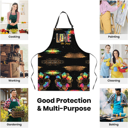 Love Like Jesus - Floral Kitchen Apron