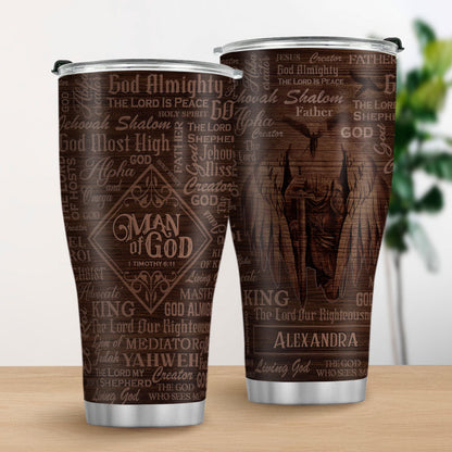 Faith-Inspired - Personalized Stainless Steel Tumbler for Men of God
