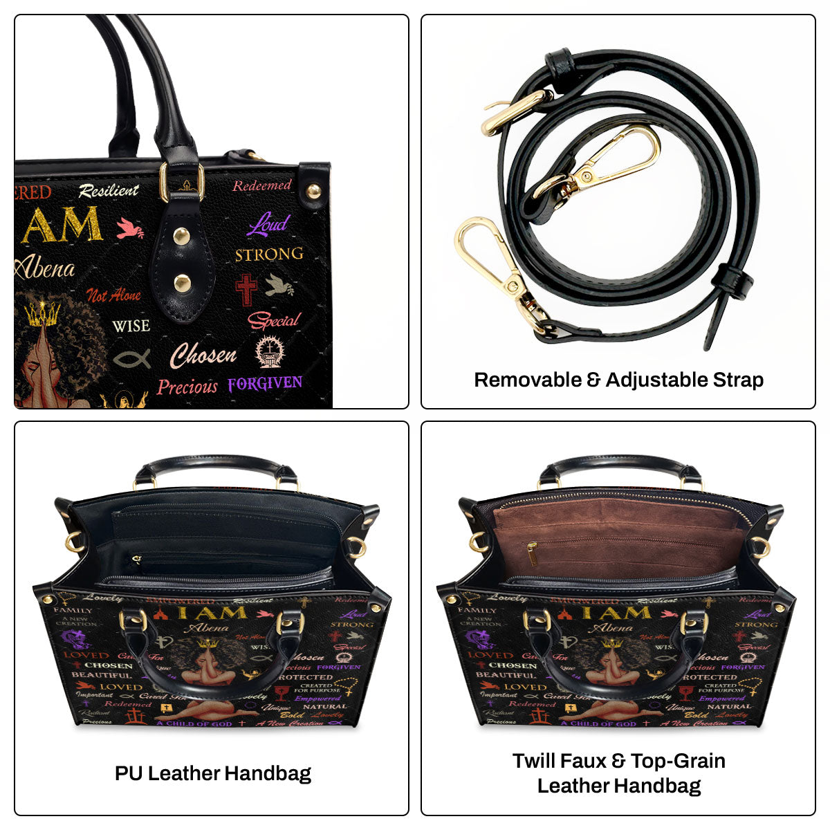 Child Of God - Personalized Leather Handbag - Gift for Women GMJSLB200033