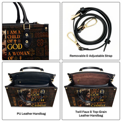 I Am A Child Of God - Personalized Leather Handbag - Gift for Women GMJSLB200026