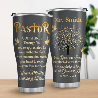 Grace And Peace - Personalized Stainless Steel Tumbler