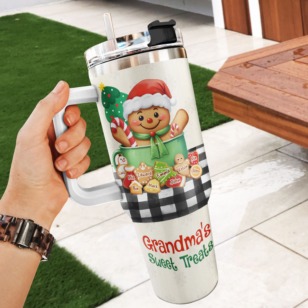 Bible Verse Gift for Grandma - Personalized Stainless Steel Tumbler