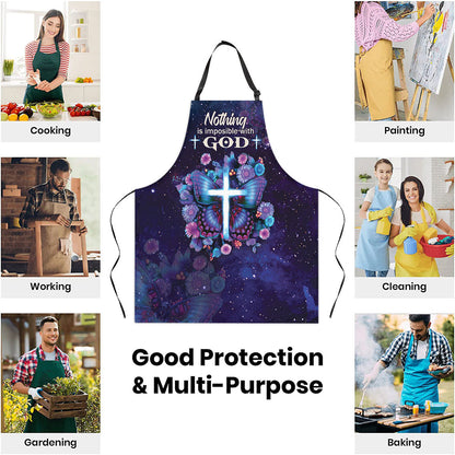 Nothing Is Impossible With God - Inspirational Apron