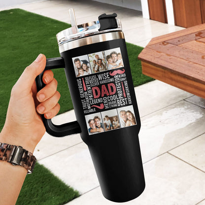 Dad Hero Handsome - Personalized Stainless Steel Tumbler