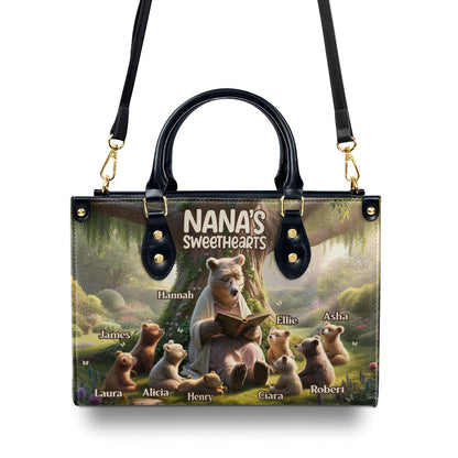 Faith-Based Gift for Grandma - Personalized Leather Handbag GMJSLB200029
