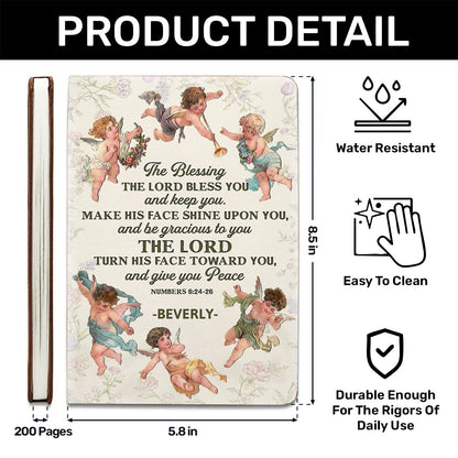 The Blessing - Personalized Leather Cover Notebook GMJSNB200112