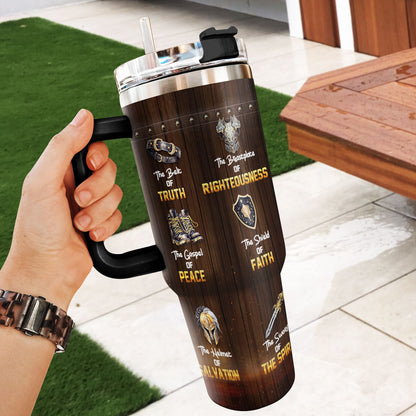 Full Armor Of God - Personalized Stainless Steel Tumbler