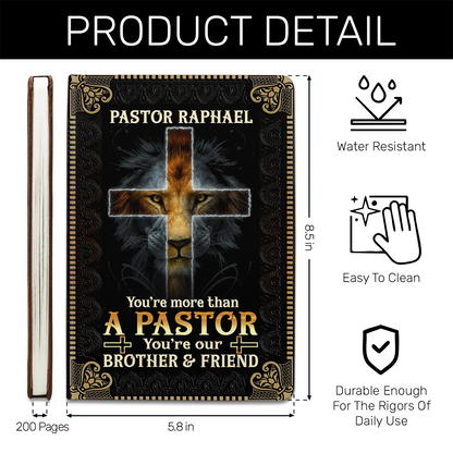 You Are More Than A Pastor - Personalized Leather Notebook GMJSNB200048