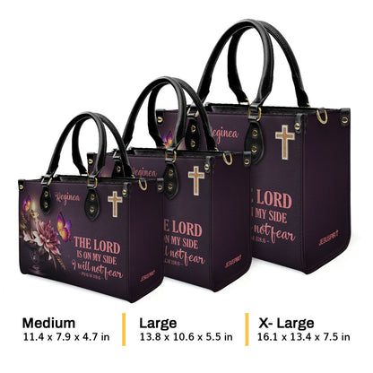 Faith-Based Quote - Personalized Leather Handbag GMJSLB200101