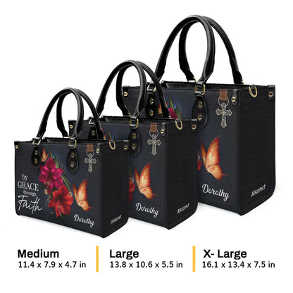 Faith-Based Quote - Personalized Leather Handbag GMJSLB200099