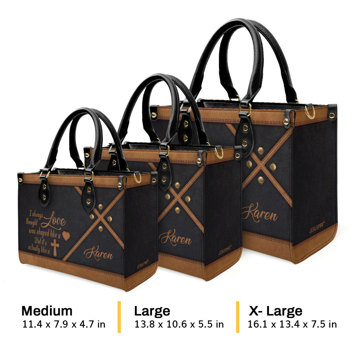 Faith-Inspired - Personalized Leather Handbag for Women GMJSLB200105