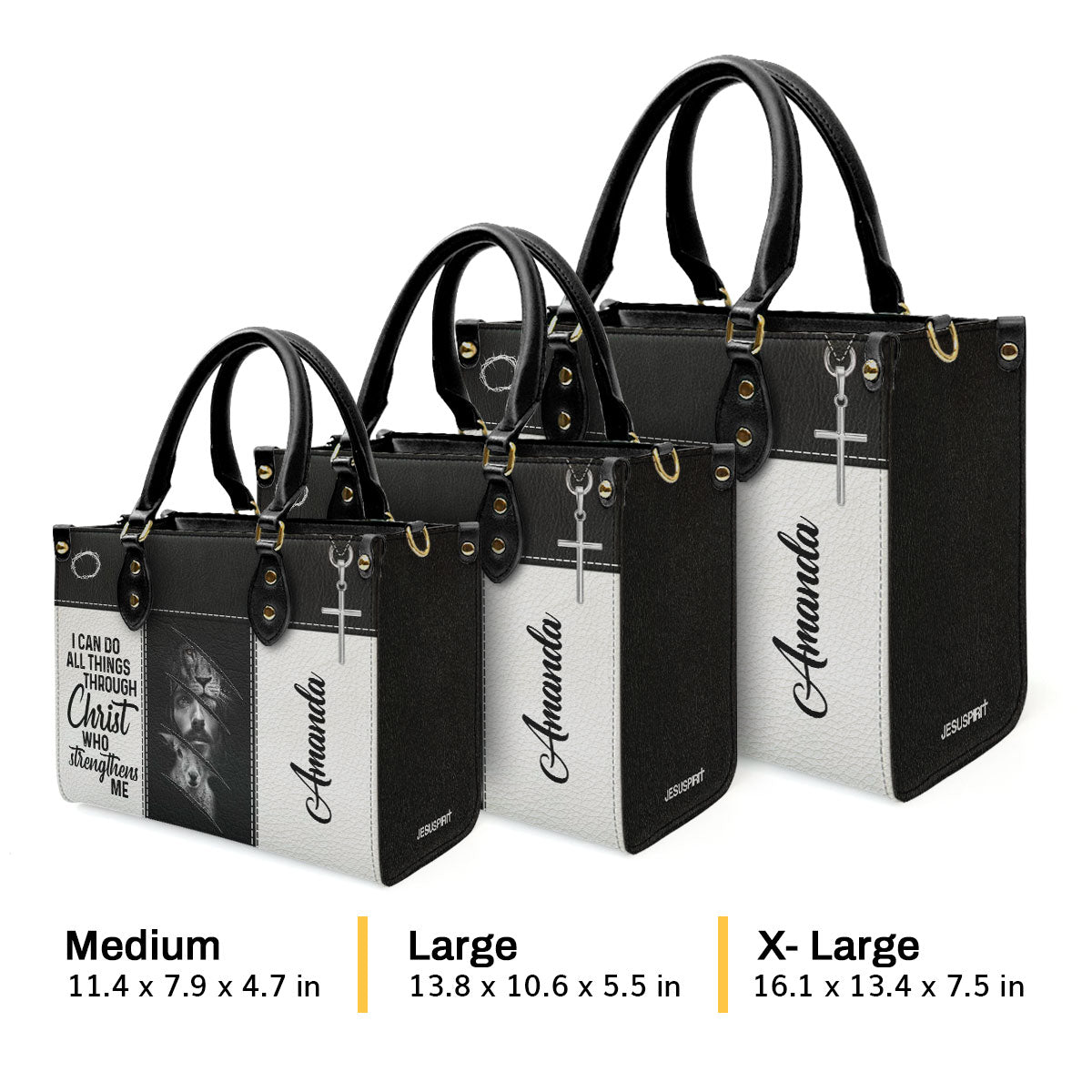 Faith-Inspired - Personalized Leather Handbag for Women GMJSLB200108